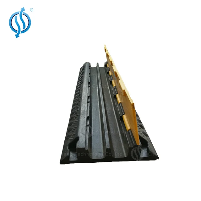 1 канал гибкий кабель с ПВХ изоляцией протектор/резиновая офисная пандус протектора кабеля