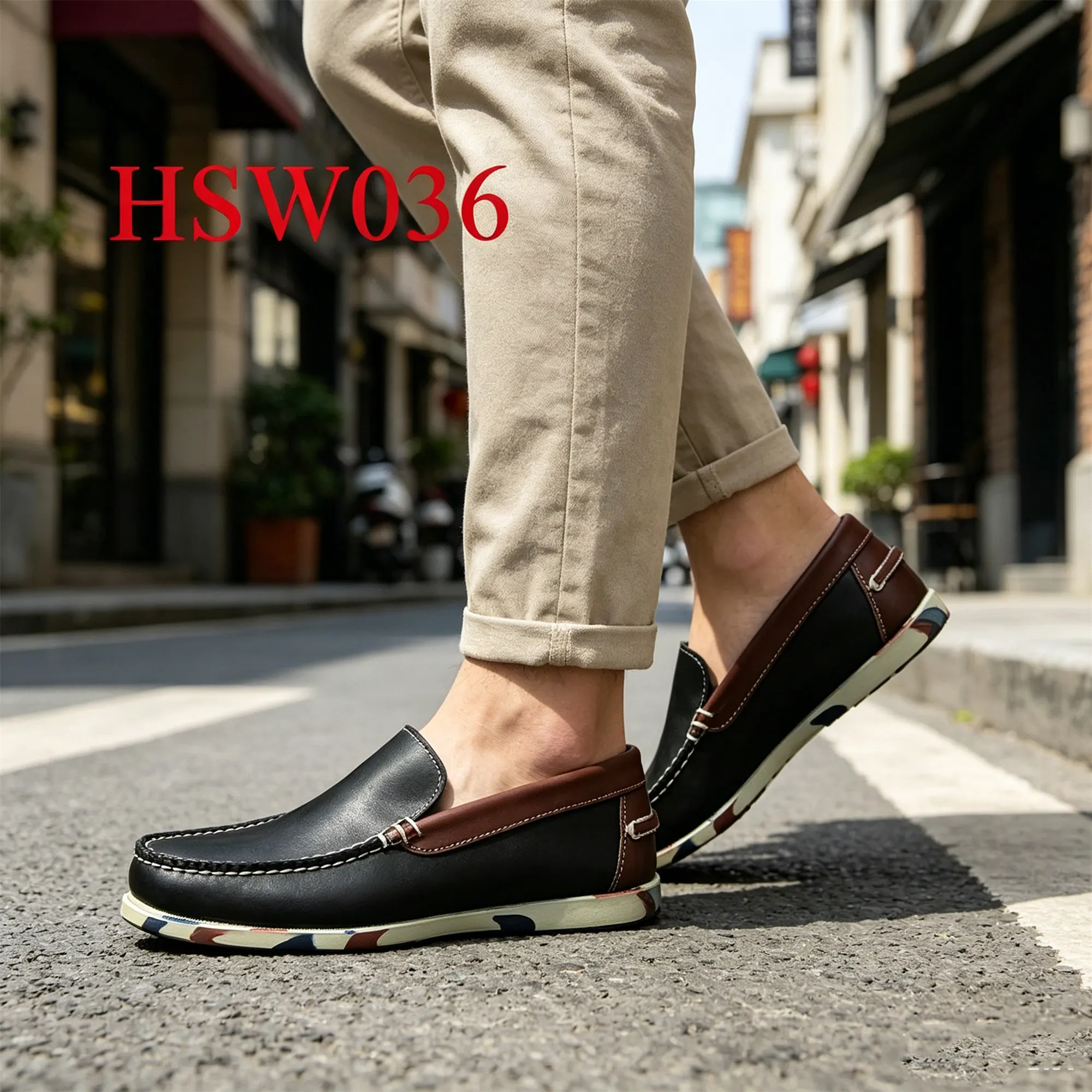 HY,Spain Popular Versatile Easy Wear Durability Hand Sewn Peas Shoes Customized logo Mixed Colour Top Loafer Shoes HSW036