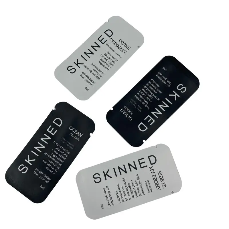 Rainbow Packaging 2ml Small Sample Perfume Bag Heat Sealable Plastic 5ML Sachets Cosmetic Samples Sachet