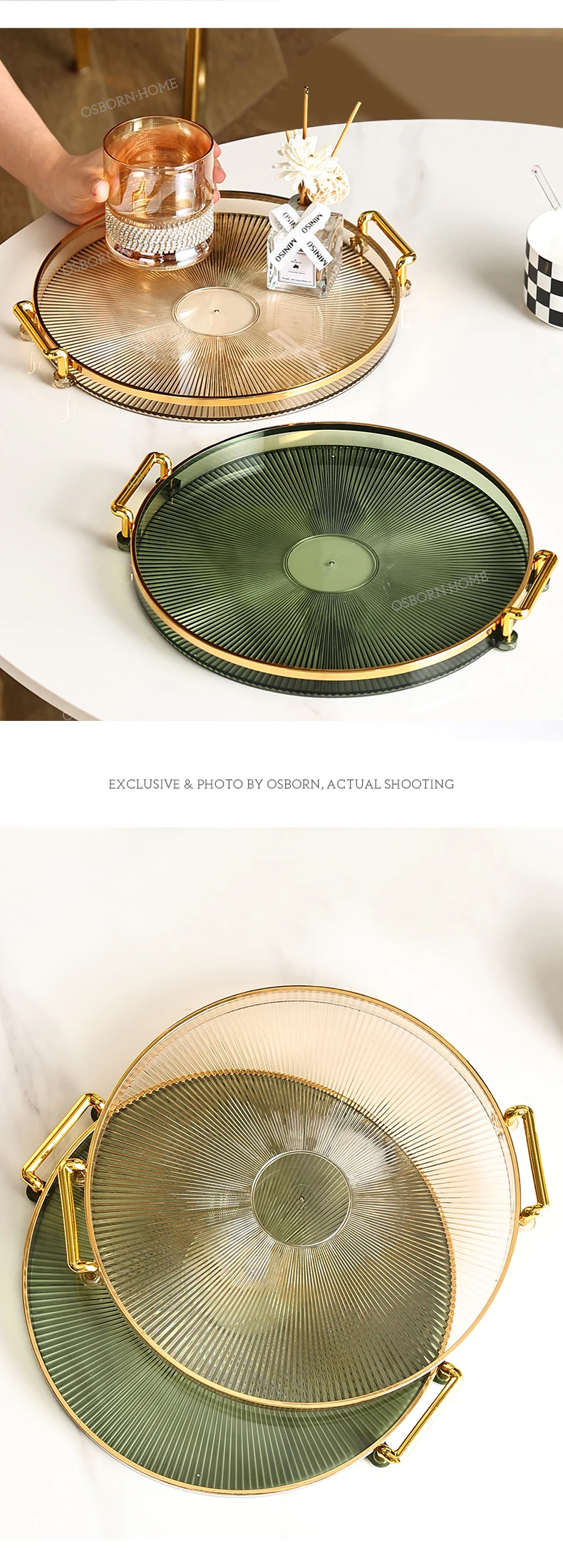 Osborn Storage Table Perfume Vanity Home Decor Acrylic Serving