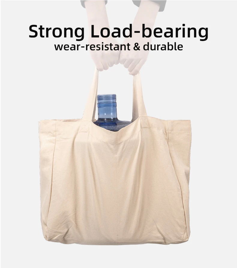 Heavy Weight Cotton Canvas Packing Shopping Wholesale Plain Organic