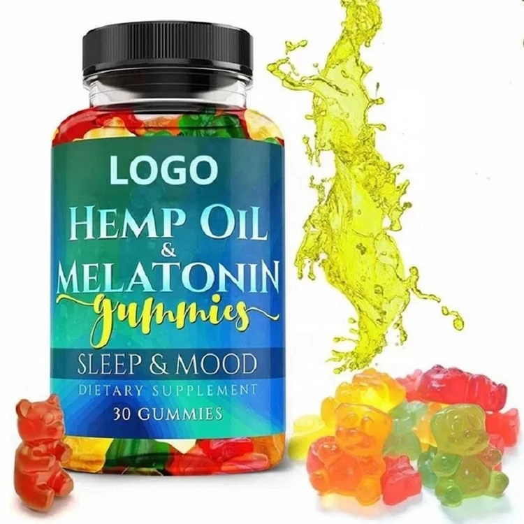 OEM Shape and Color Different Flavor Hemp Seed Oil Gummies Cold Pressed Hemp Weightloss Gummies