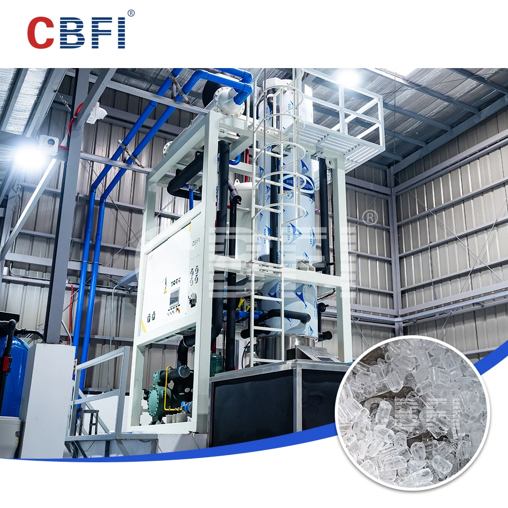 Commercial High Productivity Tube Ice Maker with PLC Control for PLC Motor & Gear for Philippines Italian Myanmar Dubai