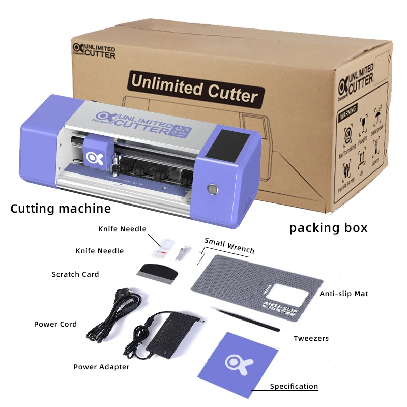 Oopspark Unlimited Mobile Phone Screen Protector Plotter Cutting Machine TPU Film Nano Hydrogel Film Cutting Machine