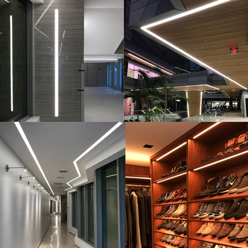 Customized Aluminum Led Linear Line Light Indoor Shopping Mall Lighting ...