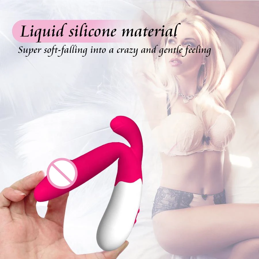 Good Price Realistic Rabbit Vibrator 10 Speeds Mode Sex Toy Dildo Vibrator  for Women Couple Adult