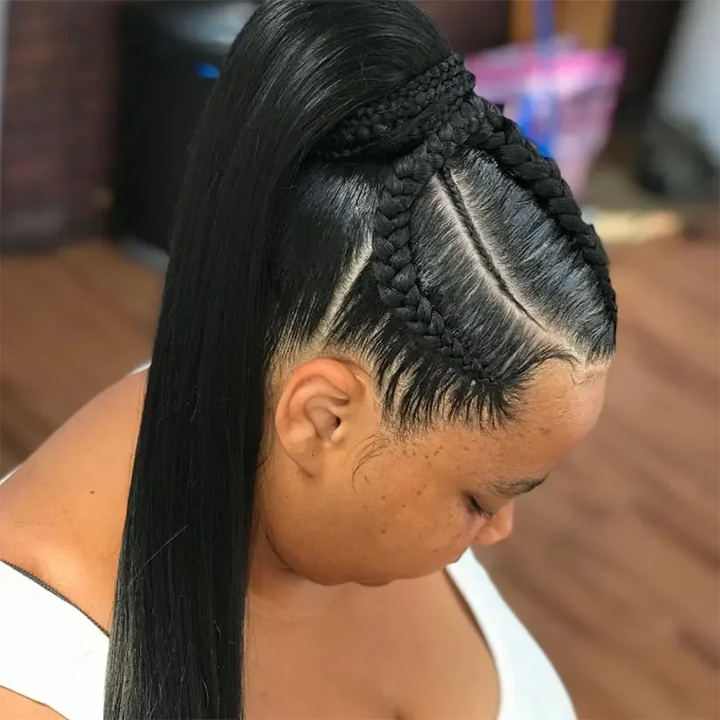 Capelli umani brasiliani lisci per trecce colore naturale_voghion.com