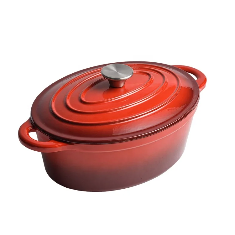 9pcs Wholesale Cookware With Cheap Price Cast Iron Enamel Kitchen Cookware Set Cooking Pot Sets