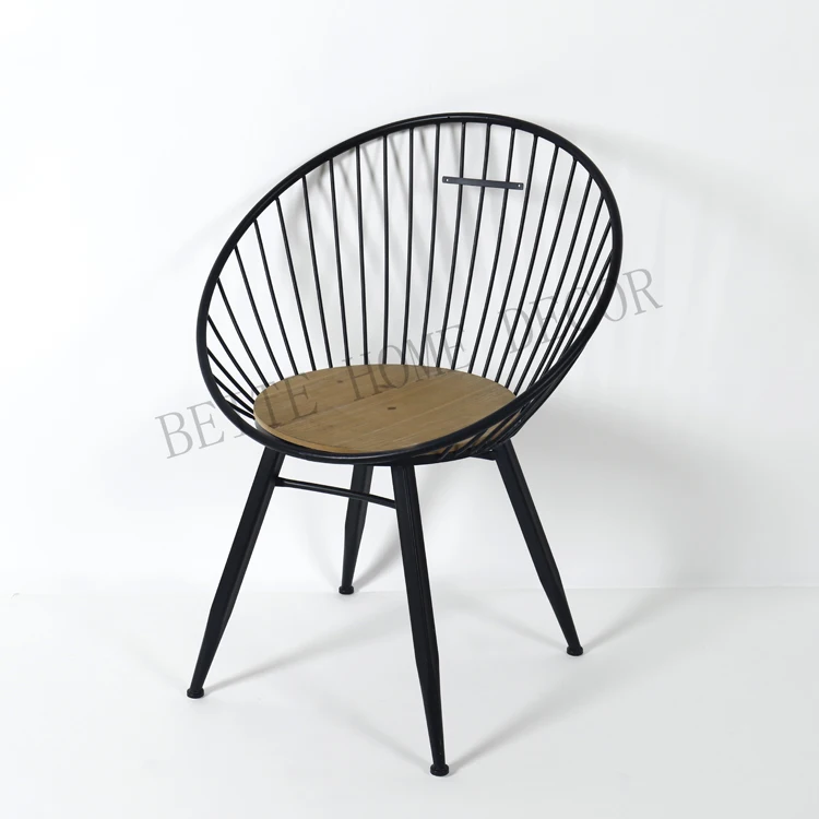 circle metal chair