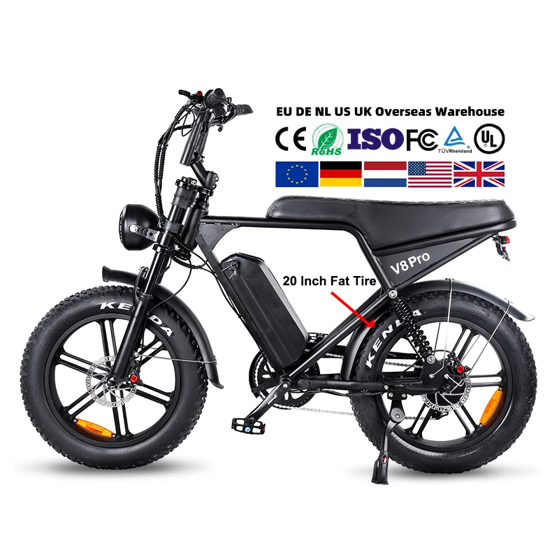 バッテリー本体V8電動アシスト自転車電動バイクV8 Pro 48V15A充電器付 V8pro OUXI 20インチ モペット 48V 20.4Ah 第2種原動機付自転車