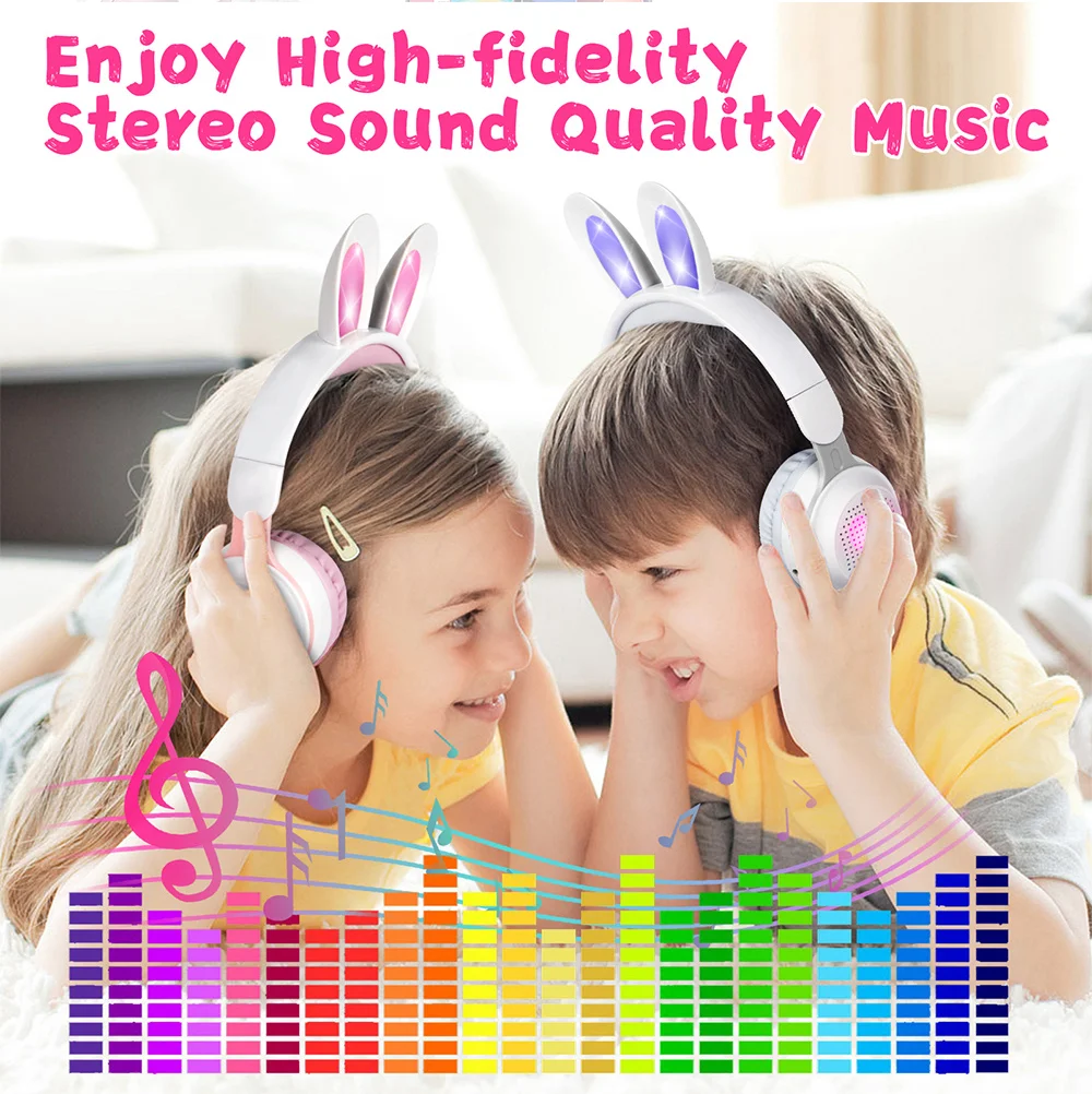 Shenzhen New Style Rabbit Gaming Earphone Over Ear Bluetooth Headphone with Mic for Kid