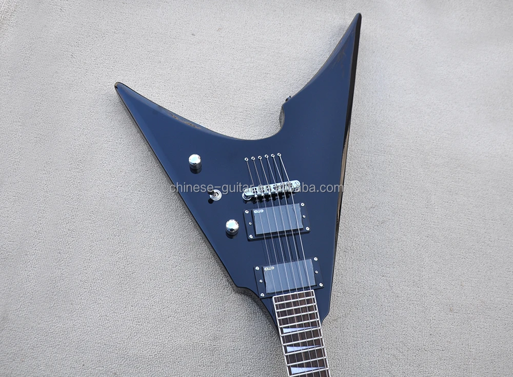 Stringed Instruments Odd Shape Unusual Shape Electric Guitar - 6 Strings & String through Body