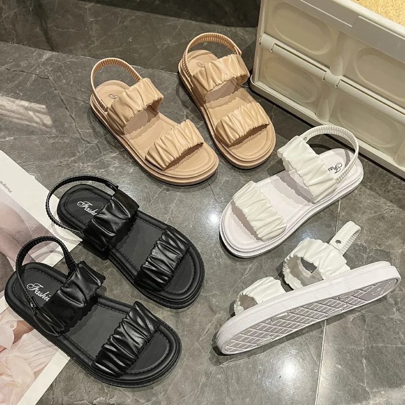 Summer New Indoor And Outdoor Flat Sandals 1588 Non Slip Fashion Versatile Low Price Beach Shoes
