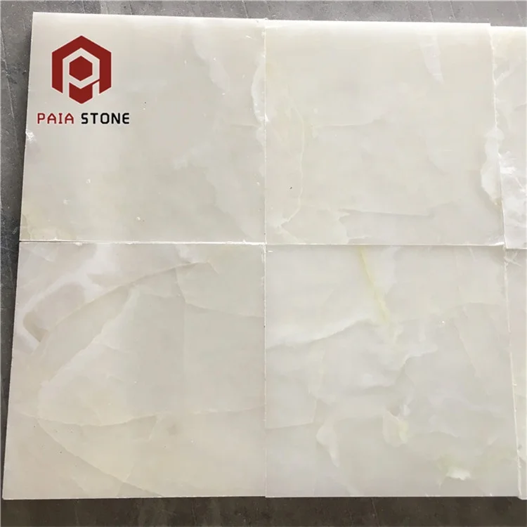 product high quality transparent backlight pure white onyx slab marble for bar top-1