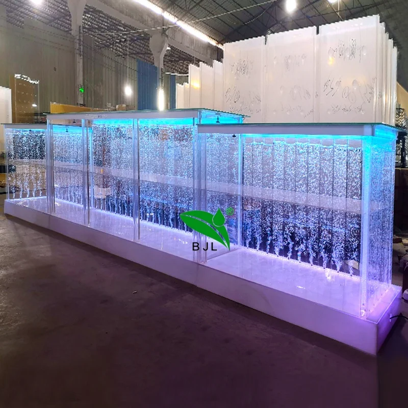 新しいデザインのモダンな光る水槽付きバーカウンター| Alibaba.com