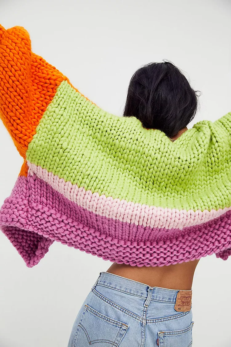 wonderland chunky knit cardigan pattern