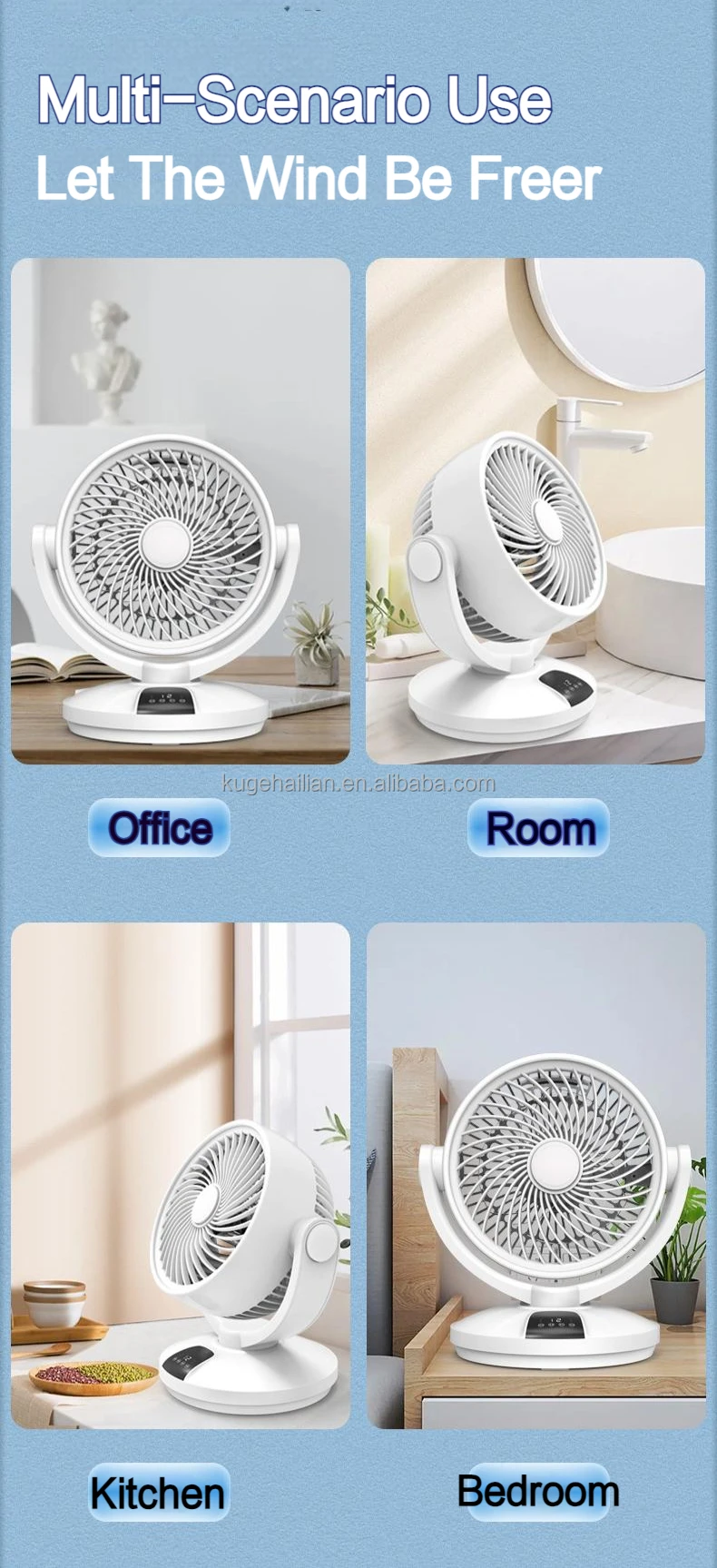 Control Desk Fan, Portable, 35W - detail 12