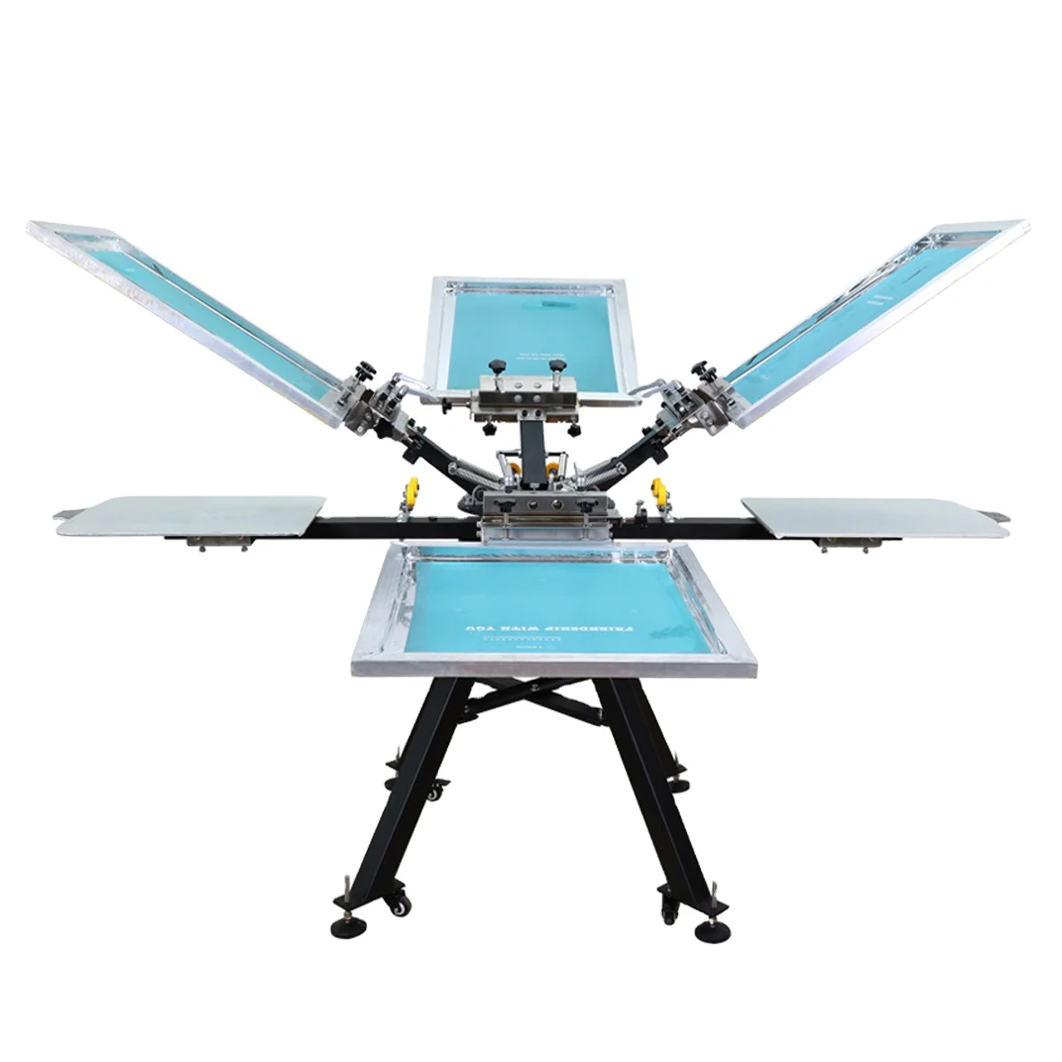 Doyan Printing Machine Print Maker Silk Screen Carousel 6 Color 6 Station Screen Printing T Shirt Machine