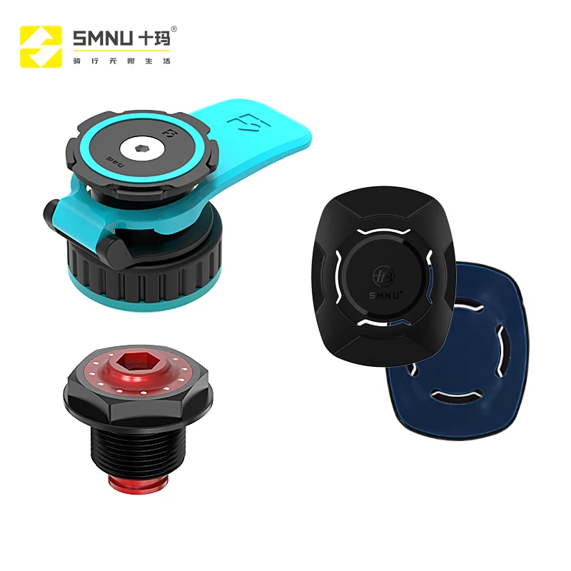 SMNU Heavy Duty CNC Process Fast Card Patch Adjustable Magnetic Cell Phone Holder Motorcycle Magnetic Phone Mount