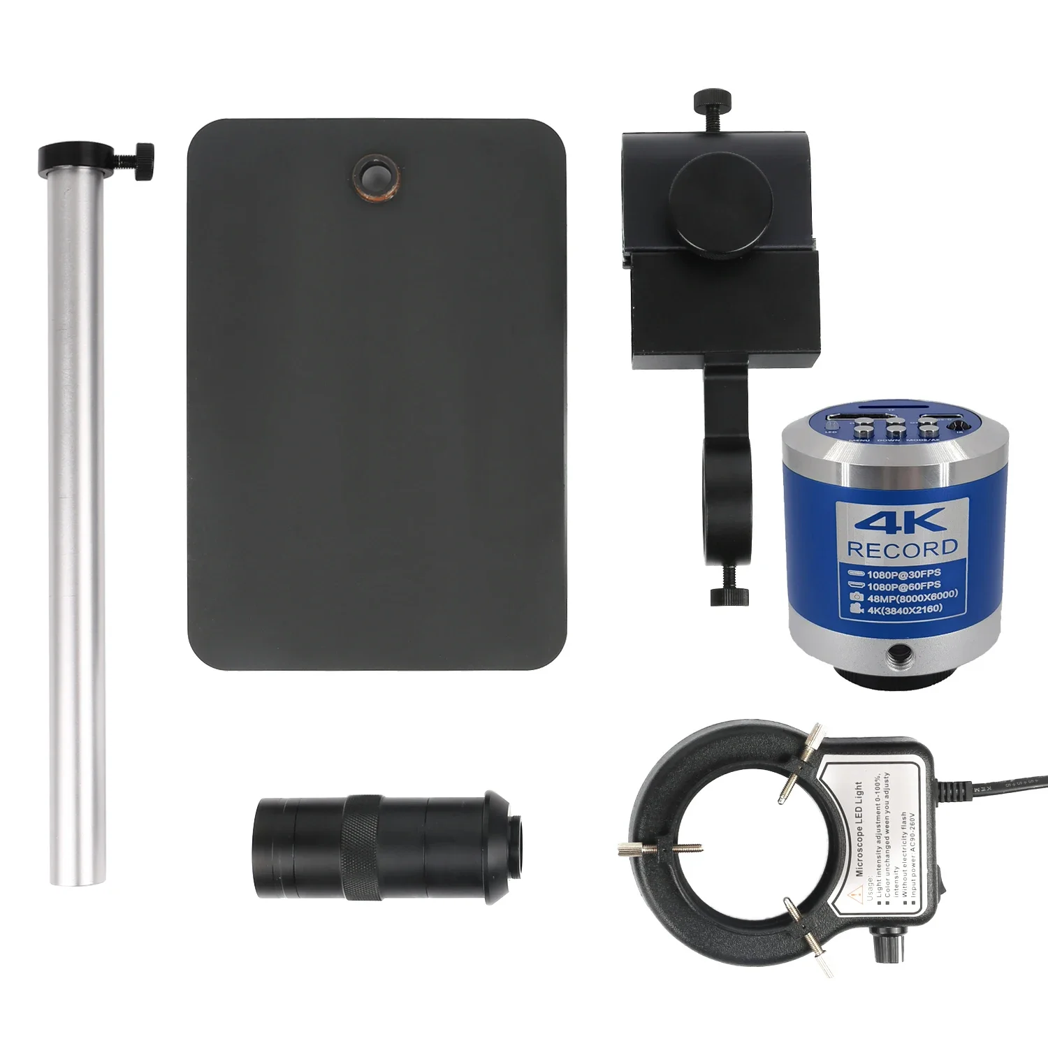 レコード5枚売り 顕微鏡アクセサリーキット 48MP 4K 1080P 産業用デジタルビデオ