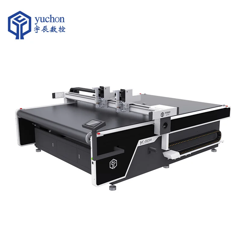 Automatic CNC Cutting Machine for Sticker Half Hut Acrylic PVC Vinyl Printed Paper Box with Schneider PLC New Condition