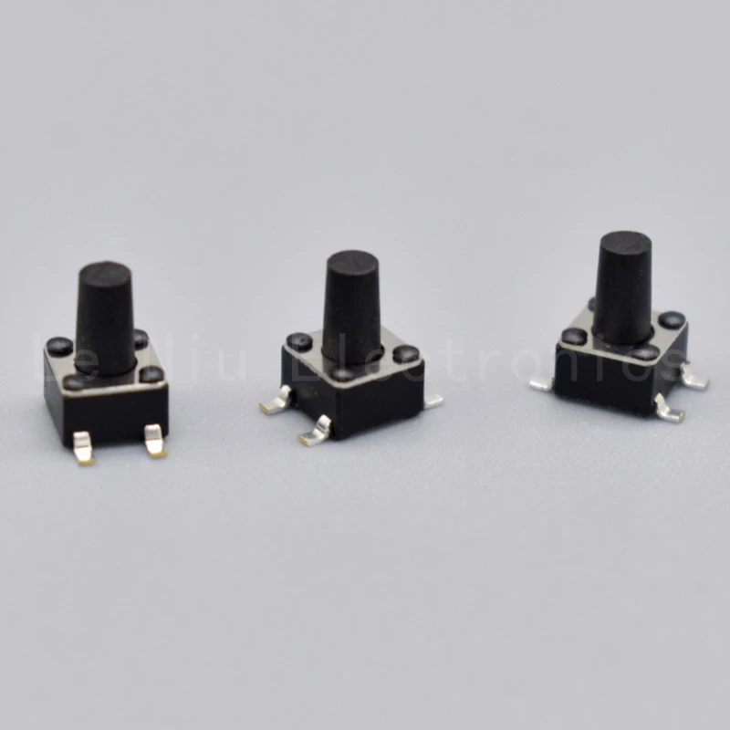 Mini 6x6 Touch Tactile Switch 6*6*4.3 Smt 4pin Micro Push Key Button ...