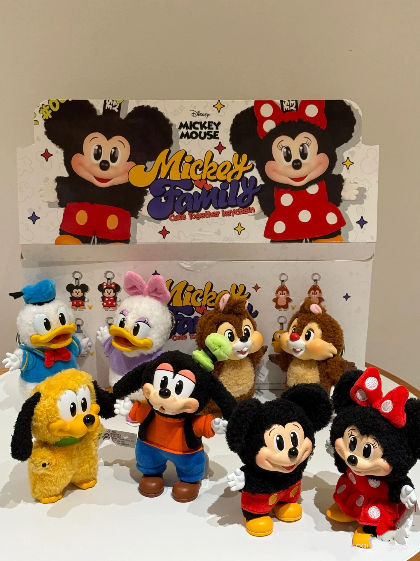 Original POPMART Mickey Family Keychain Series Collectible
