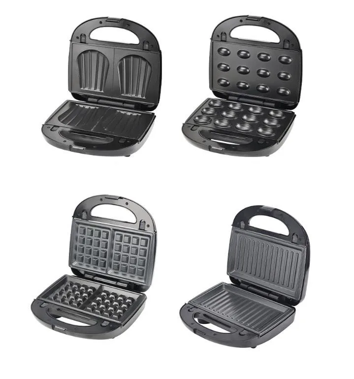 Sandwichera Waflera Kalley En Wholesale 4-Slice Mini Commercial