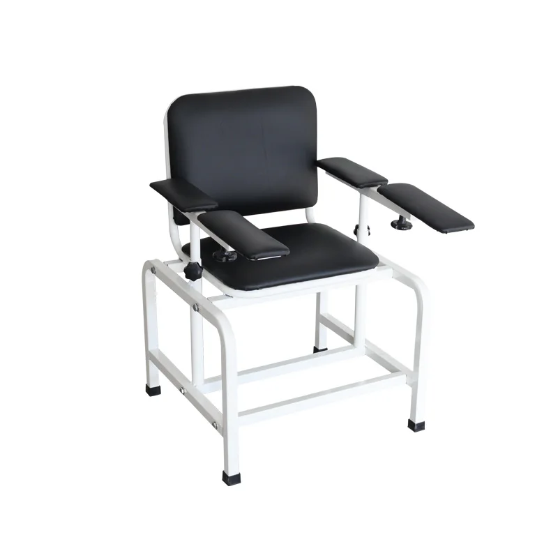 Medical Detachable Manual Phlebotomy Lab Chair Vaccinated Chair Blood Donor Couch  With Adjustable Armrest