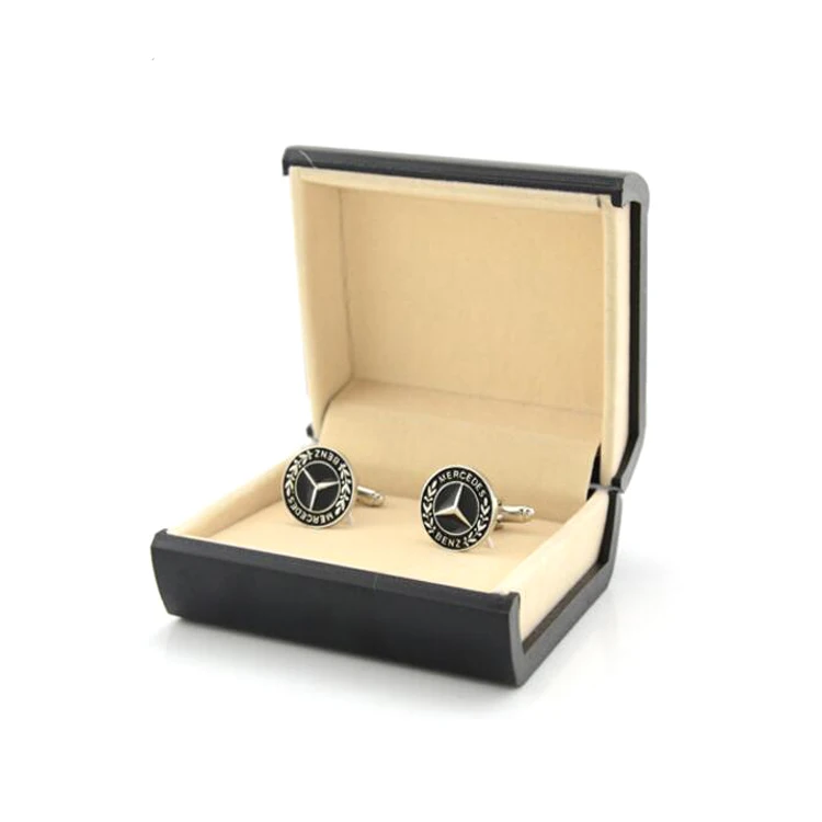 Luxury Revolve Mens Cufflink Gift Box,Custom Logo Black Plastic Box For Cufflinks Buy Cufflink