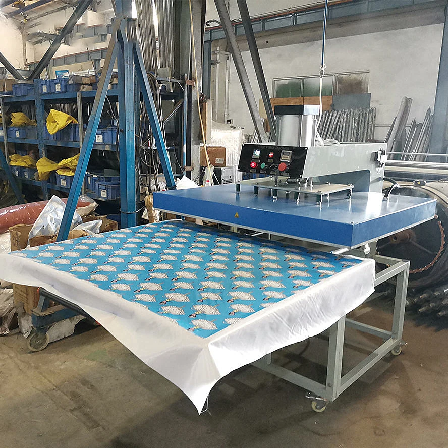 Large Format Pneumatic Single Station Heat Press Transfer Machine 100X120 80X100 60X80 50x70 38X38cm T-shirt Garment New manufacture