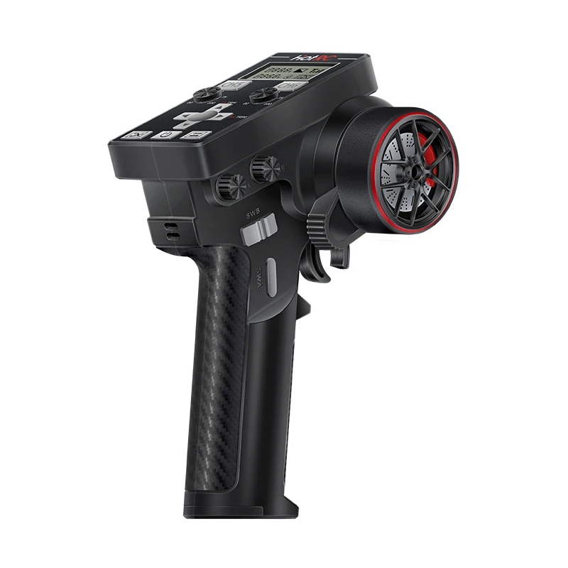 HOTRC 8CH 2.4G Transmitter CT-6B & F-08A Receiver Set Remote Control for RC Car Boat Tank Plastic with LCD Voltage Return
