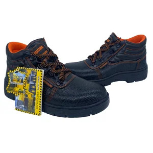 Zstep Mid Cut PU Leather Double PU Injection Outsole Safety Shoes