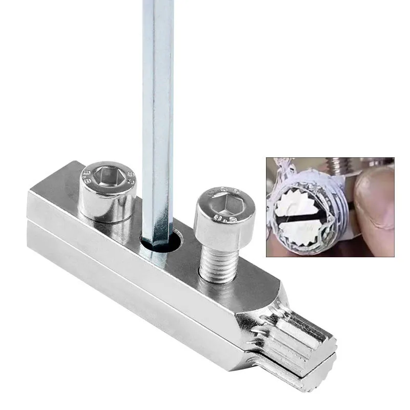 Hex Stripped Screw Extractor Set Multifunctional Handle Broken Screw Removal Tool Bolt Extractor Kit Pipe Extractor Hand Tool
