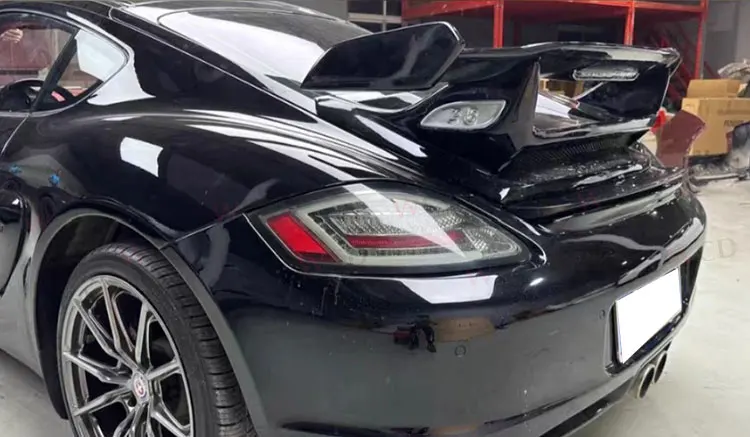 FRP /Carbon Fiber Rear Trunk Spoiler Wing for Porsche Cayman 987 718 ...