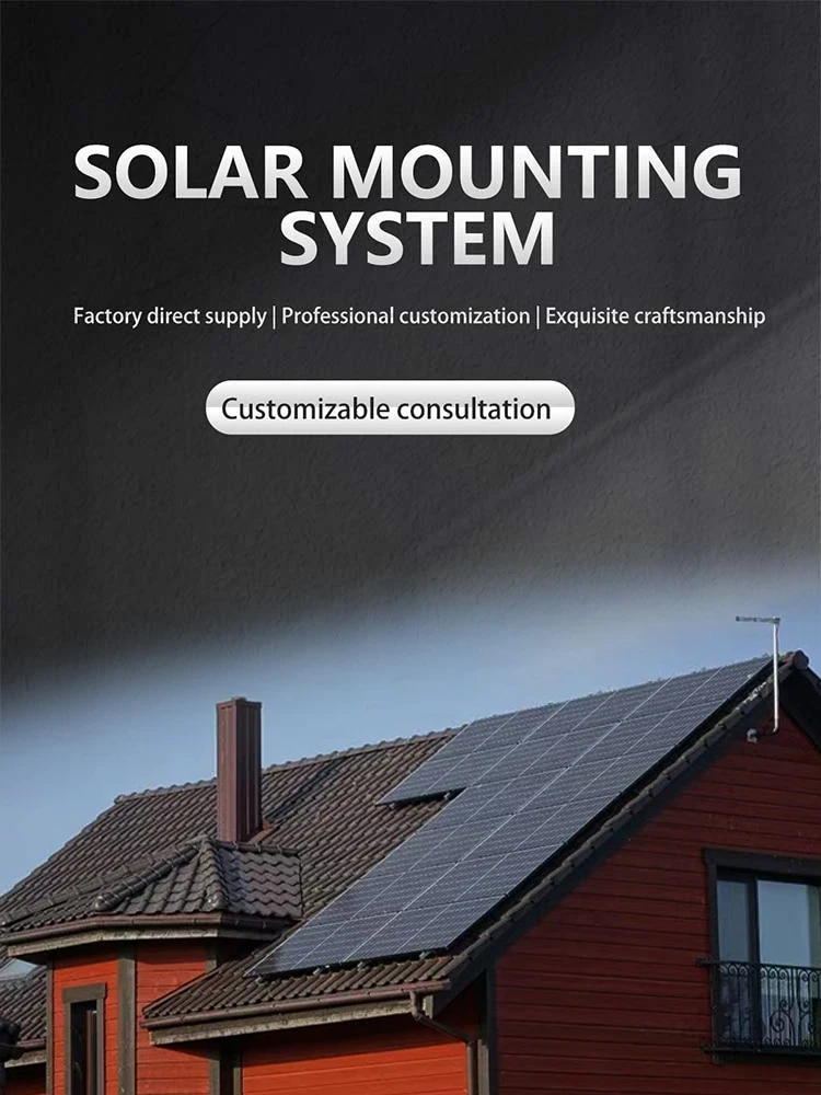 Solar Panel Mounting Bracket Kit System Sloping Metal Roof PV Mount ...