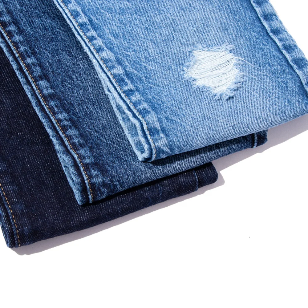Old-shcool Style Recycled Denim Fabric 