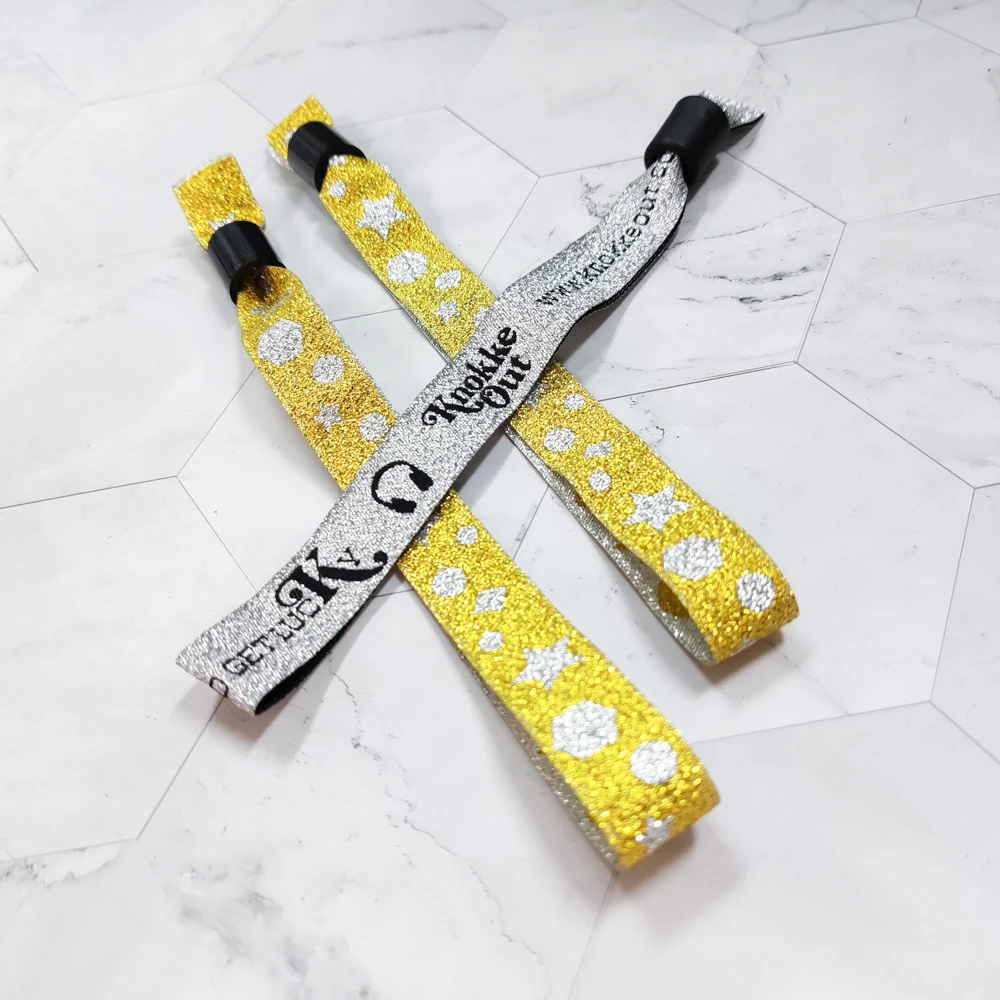 product wholesale cheap custom sublimation printed elastic festival fabric wristbands no minimum for events-3