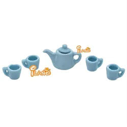 Набор фарфоровый для кукольного домика iland 1/12, миниатюрная посуда для гостиной, столовой, Садового Стола, аксессуары для кукольного домика, 5 шт.