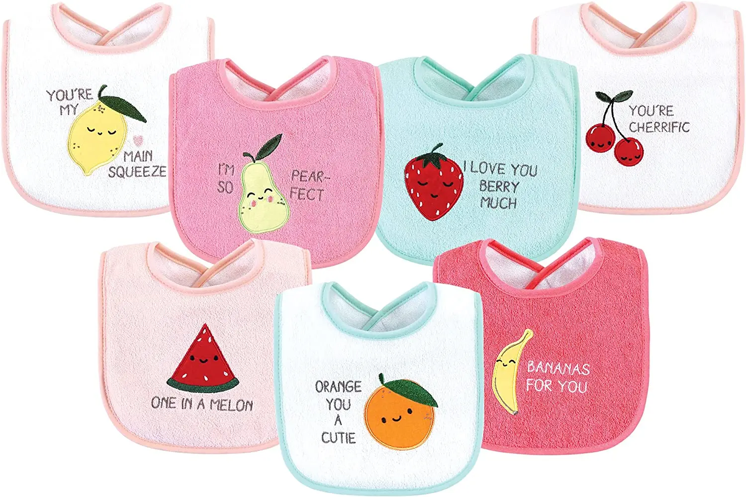 Baby Unisex Baby Cotton Terry Drooler Bibs With Fiber Filling details