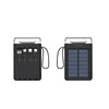 Black Solar Power Bank  4 Devices Simultaneous Charging