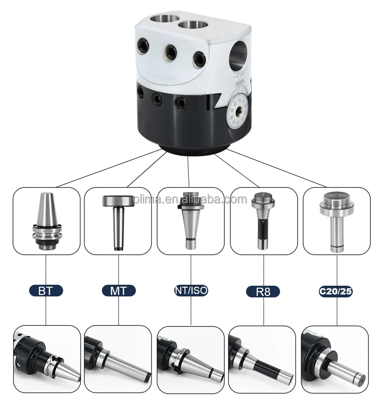 OLICNC BT40-12mm-9pcs F1 rough boring heads set 12mm boring cutters with BT30 BT40 BT50 boring chuck - F1 Boring Heads & sets - 7