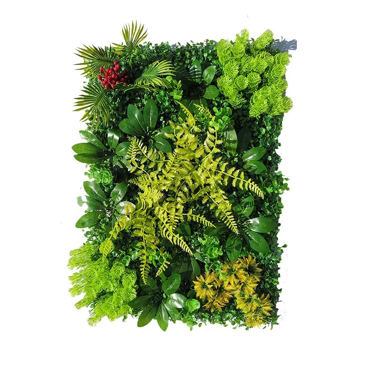 Уличная настенная панель из искусственной травы с УФ-принтом