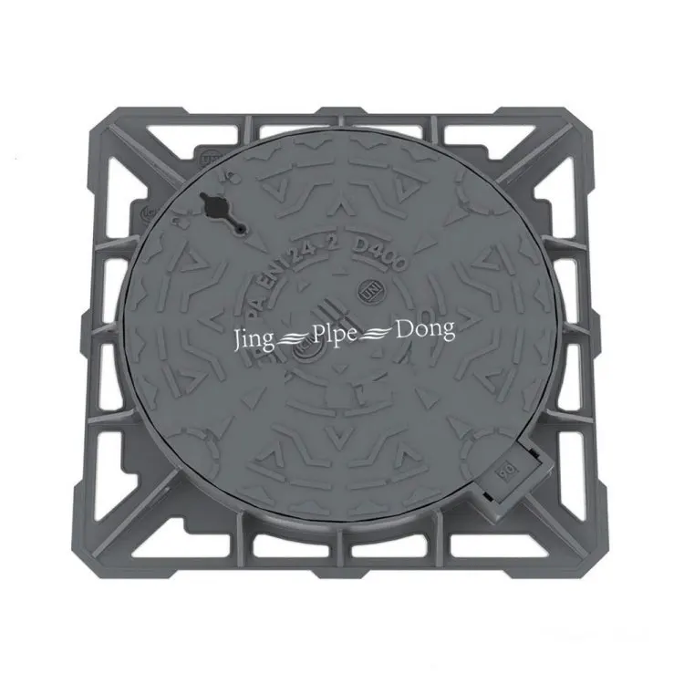 High Quality En124 Hatch Cast-Iron Heavy Type D400 with Locking System Ductile Iron Manhole Cover