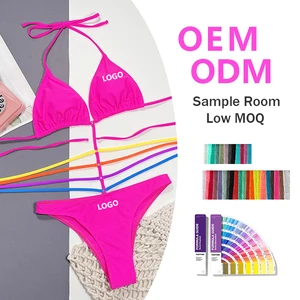 Brazilian Exotic One-Piece Swimsuit for Mature Women Sexy Solid Spandex/Polyester Anti-UV Quick Dry