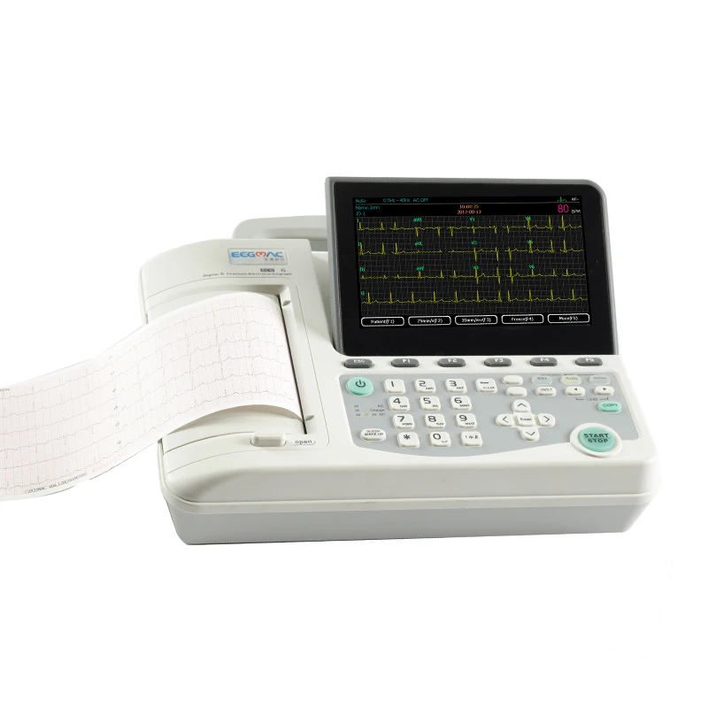 6-канальный ЭКГ машина ecg портативный электрокардиограф/ЭКГ машина CE ISO Сертифицированный
