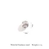 Silver watermelon beads inner diameter: 2.5mm