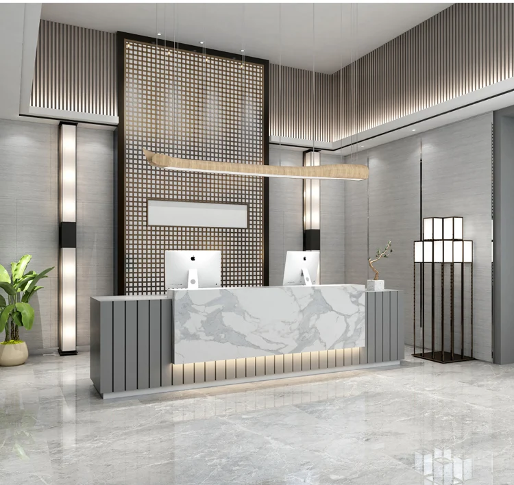 Modern Hotel Sales Department And Company Front Desk Simple Welcome ...