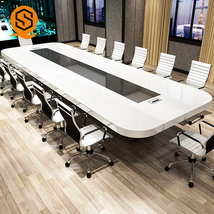 Rectangle Long Working Desk Modern Meeting Room Table Design Office Conference Table