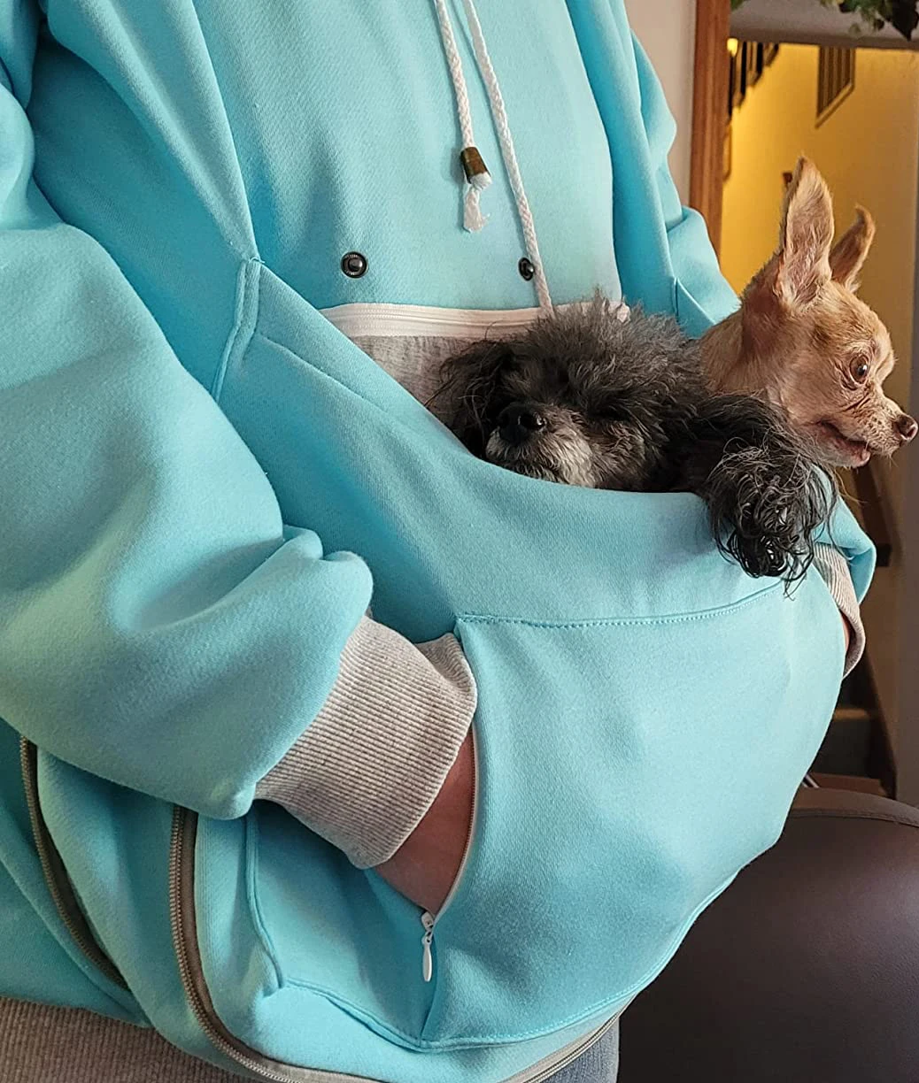 Dog Carrier Pet Pouch Sweatshirt Dog Pouch Hoodie Kangaroo Pouch